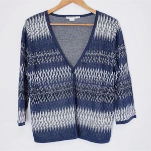 Pendleton‎ Petite PL Linen/Cotton One-Button Cardigan
